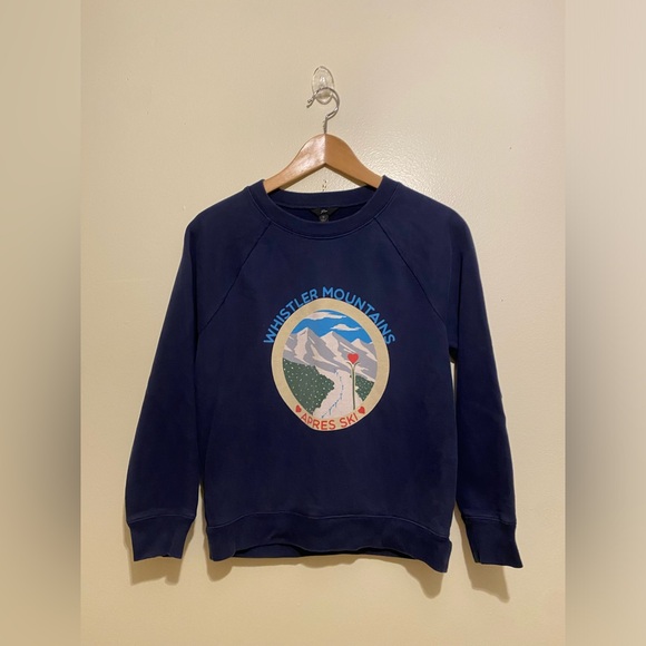 J. Crew Navy Cotton Blue Crewneck Sweater. Size S. Style K5948 - Picture 2 of 7